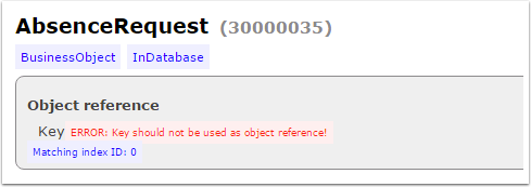 The Structure report reports any errors with Object Reference